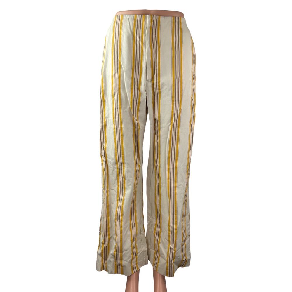Abercrombie & Fitch Women's Stripe High Rise Palazzo Wide Leg Trousers Pants S